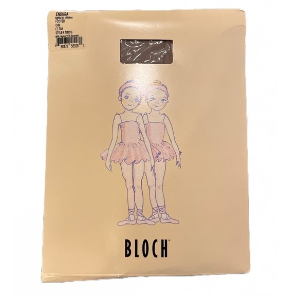 🩰 New! Bloch Lt. Tan Footed Dance Tights | Style T0921G | Children's Medium - Picture 1 of 2